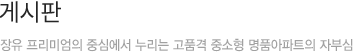 일정안내
